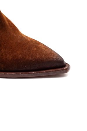 Stivaletto Texano in camoscio marrone ELENA IACHI | E3999COGNAC